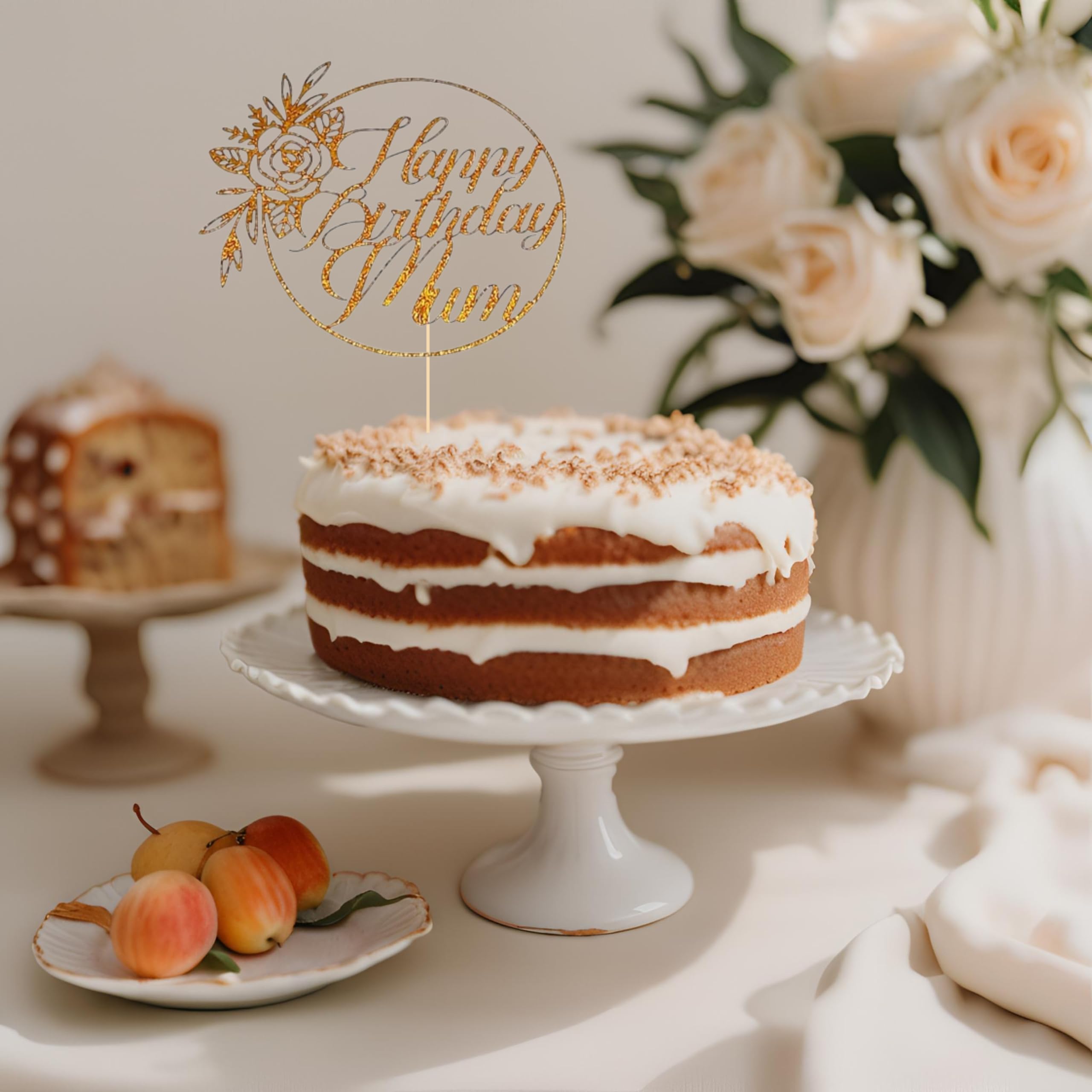 Happy Mother's Day - Set di 30 decorazioni per torte, con glitter, per donne incinte, per la mamma, per la festa della mamma, a tema donna, per