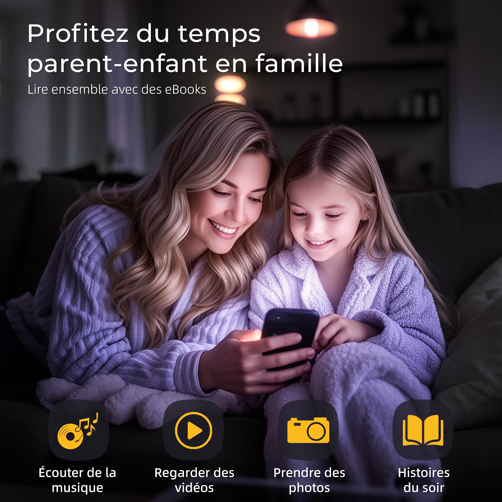 HIFI WALKER G7 Pro Reproductor MP3 Android 13 con WiFi y Bluetooth, Pantalla HD 5,2", MP4 con Spotify, 3GB RAM 32GB ROM, Cámara Dual, Altavoz, Almacenamiento Expandible(160GB)