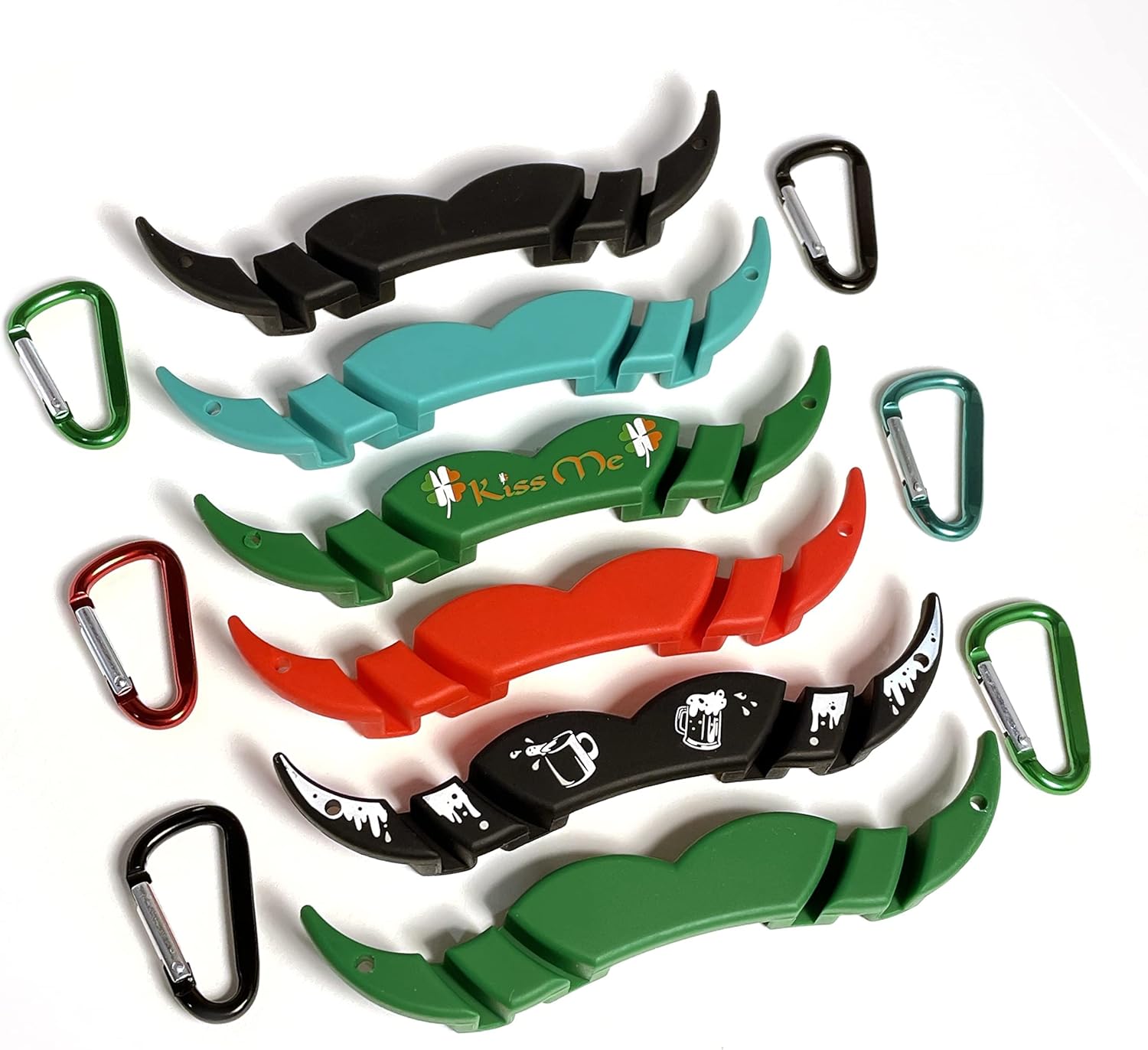 Mustache Guard Drink Attachment (Variety 6 Pack)