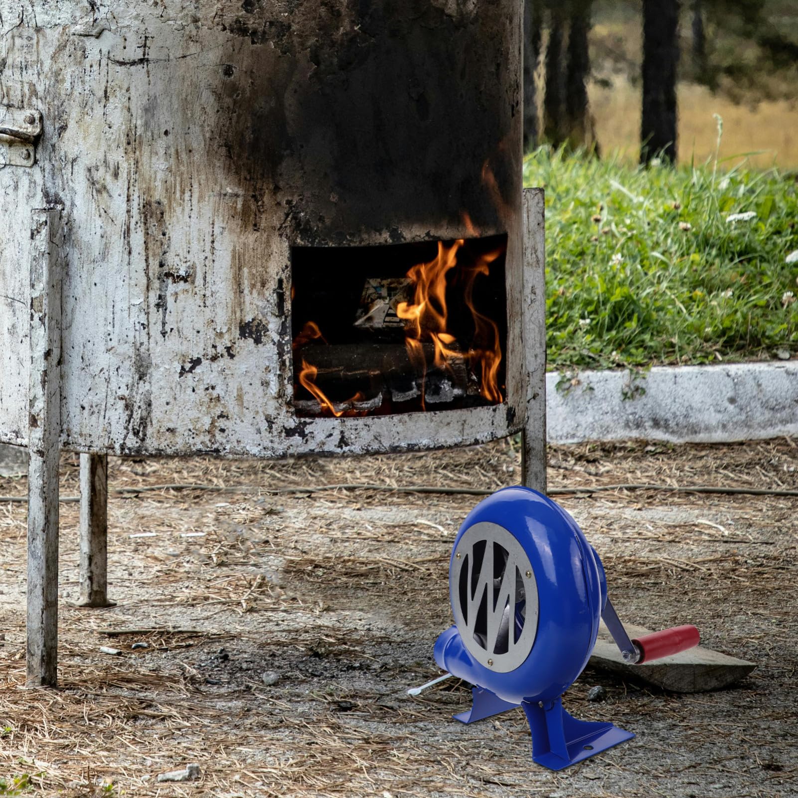 Soffiatore Per Barbecue Portatile Attrezzo Per Accendere Carbonella Per e Facile Usare e Trasportare