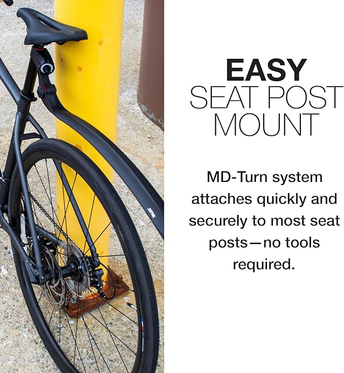 Zefal Swan Road Guardabarros Trasero Negro miniatura 4