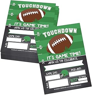 25 Football Birthday Invitations For Boys Football Party Invitations For Boys - Football Birthday Party Invitations For Boys, Party Invites Kids Birthday Invitations Football Invitations For Boys