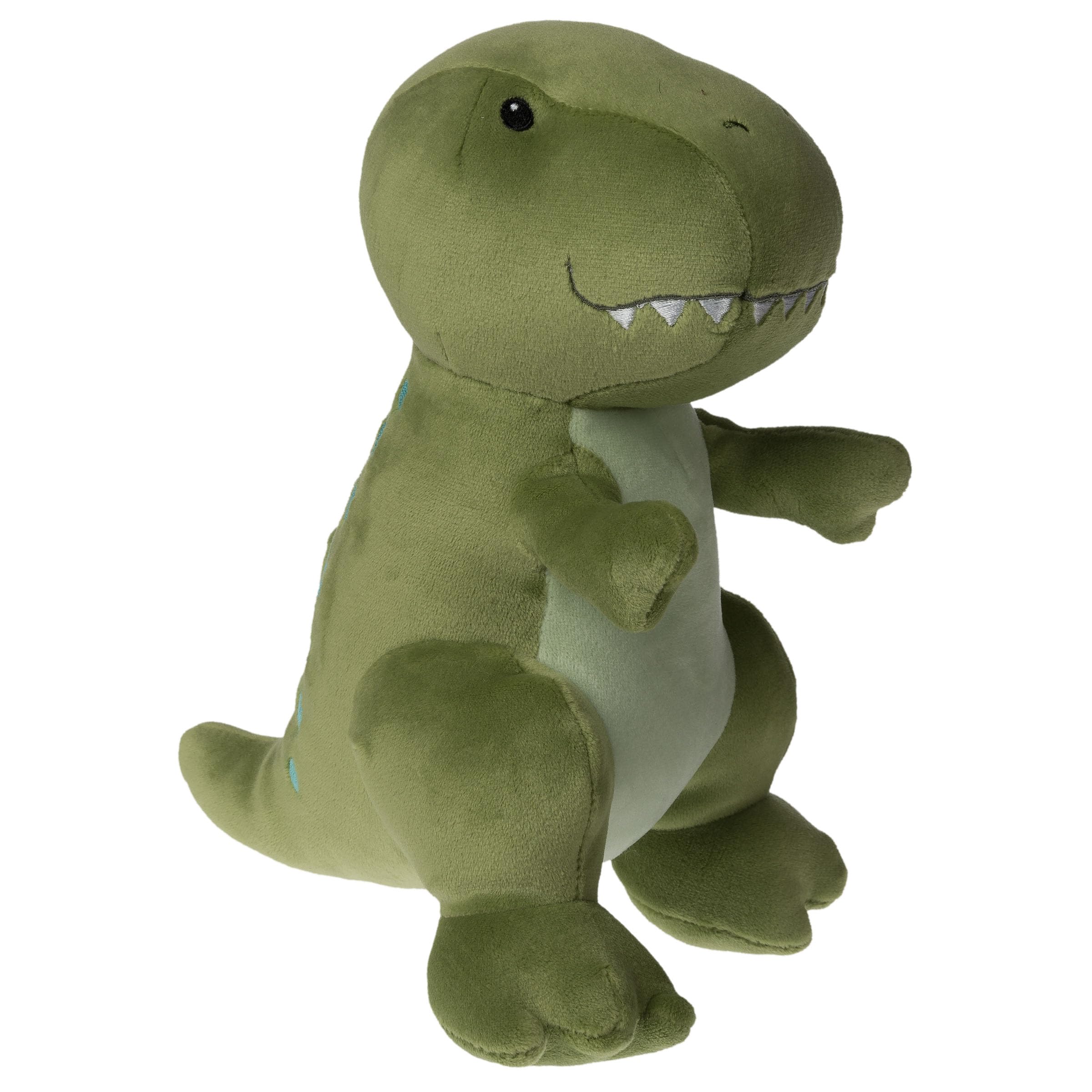 Mary Meyer Stuffed Animal Smootheez Pillow-Soft Toy, 10-Inches, Green T Rex Dinosaur
