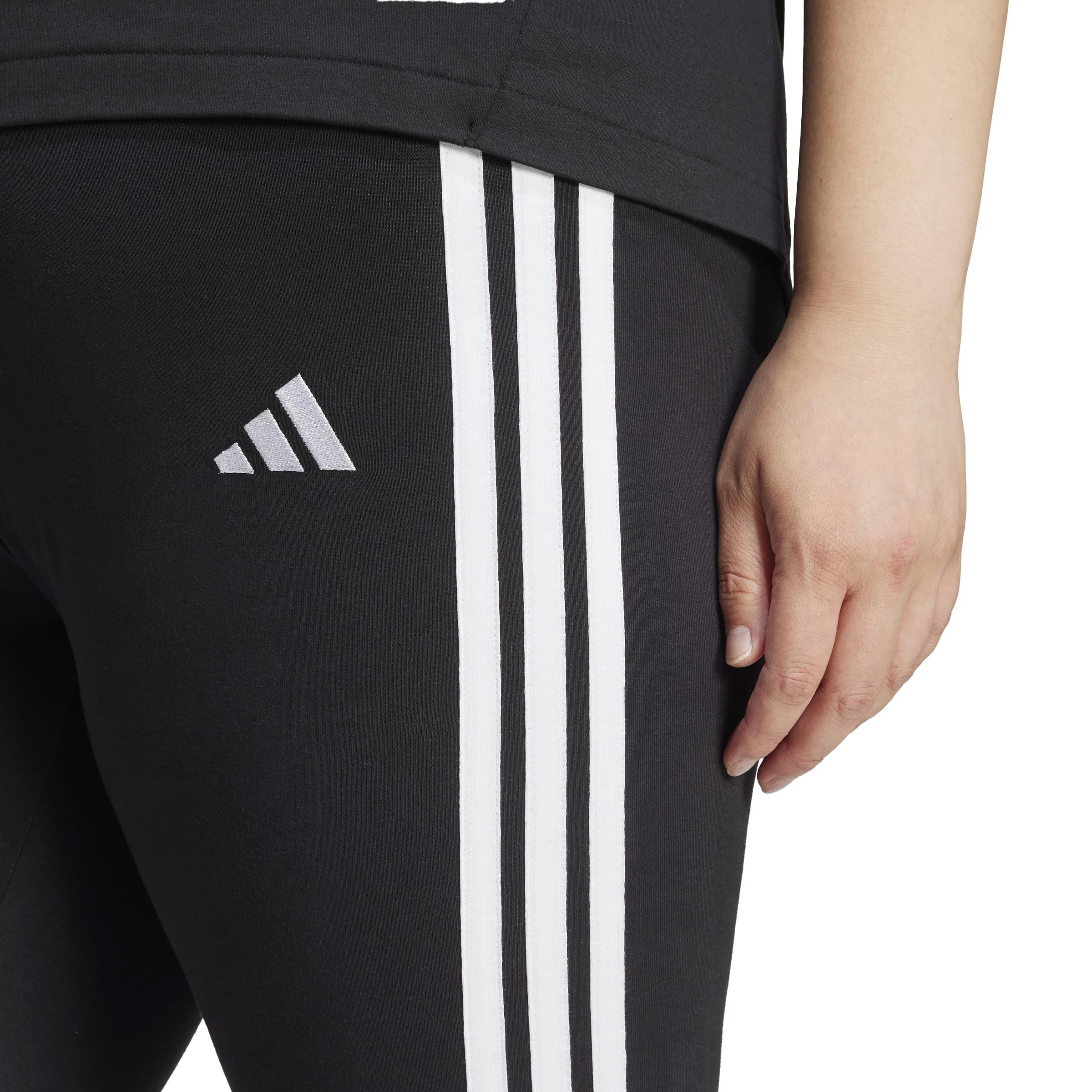 adidas Women Leggings Essentials 3-Stripes Cotton (Curvy)