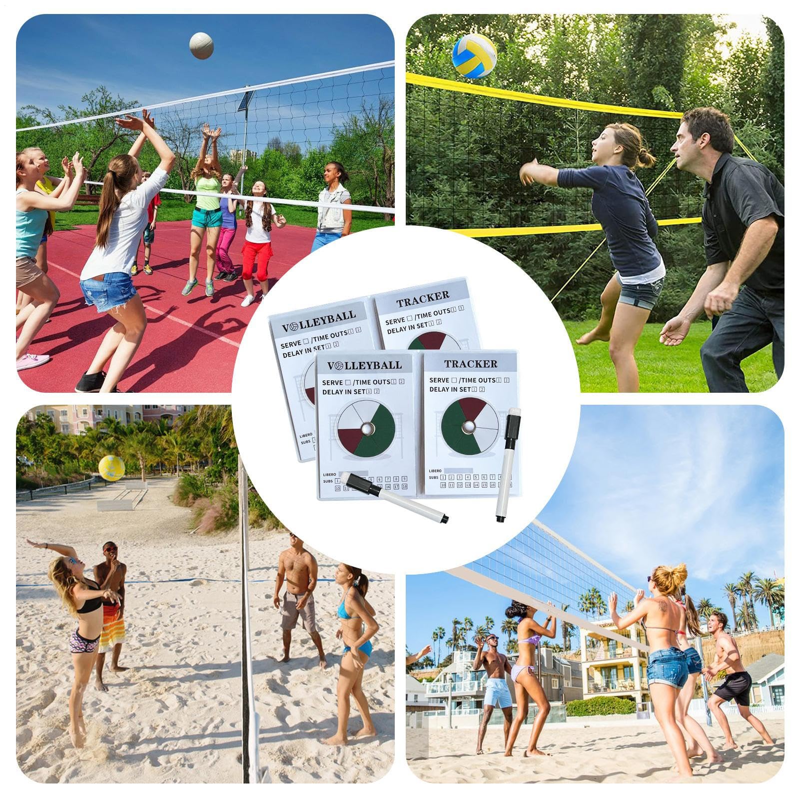 Generisch Rotazione di pallavolo Rotation Track Rad, Allenamento Pallavolo Rotation Track - Attrezzatura di Coaching Asciutto Pulibile Coaching Posizioni Sollevamento Monitoraggio Tempi E
