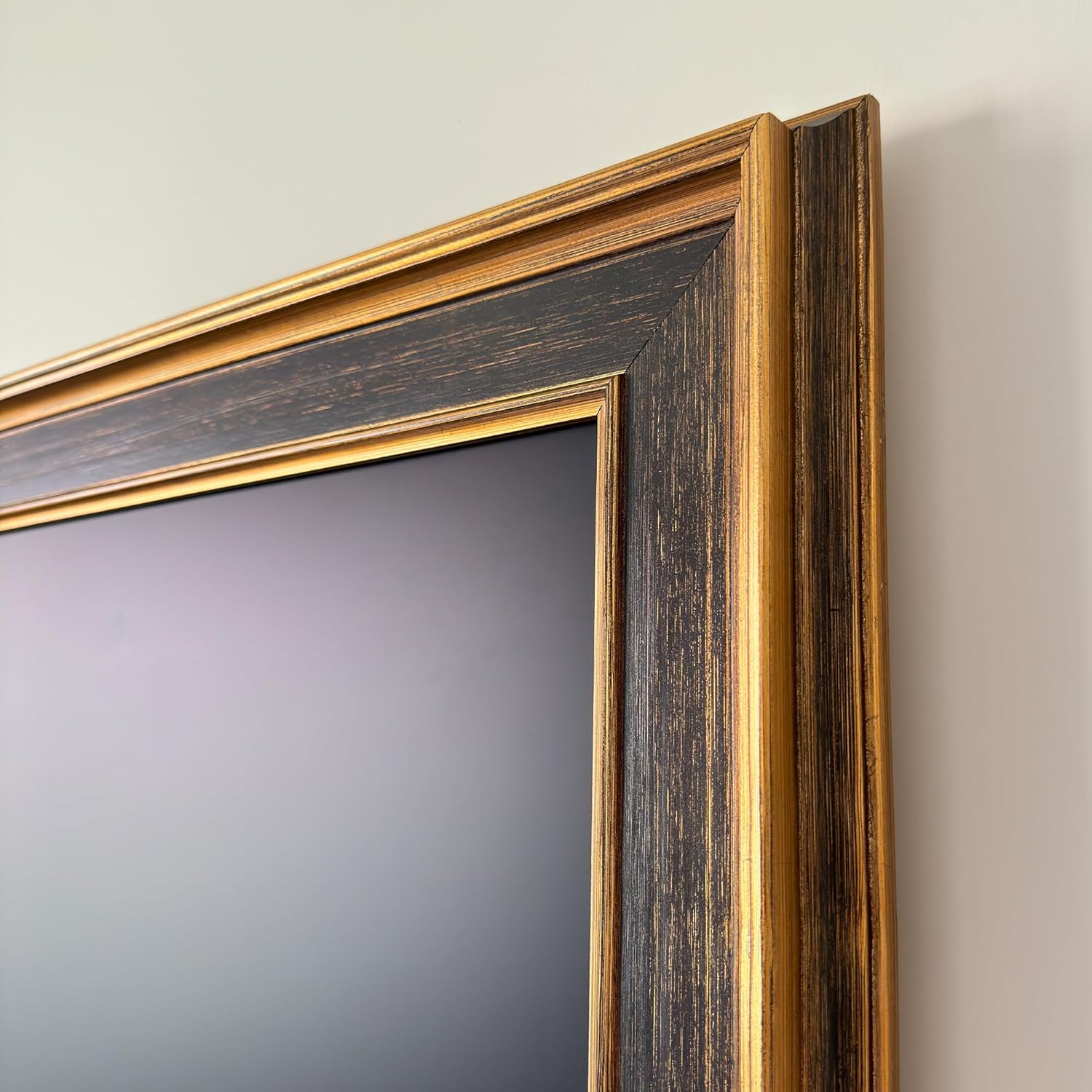 Black TV frame 43" (Gilded Noir, 43-LS03) - Compatible ONLY with Samsung The Frame TV and Pro TVs (Fits 2021-2026, LS03A, LS03B,LS03C,LS03D,LS03FA,LS03FW)