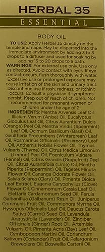 Miniatura 6 de L'EUDINE Aceite esencial Herbal 35, paquete de 3, aceites de aromaterapia de 1 onza líquida, aceite de eucalipto y menta, promueve la circulación