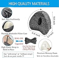 Vista 4 de Almohada de piernas, almohada de rodilla para dormir de lado, almohadas de piernas para dormir, cojín de rodilla para dormir, adecuado para aliviar