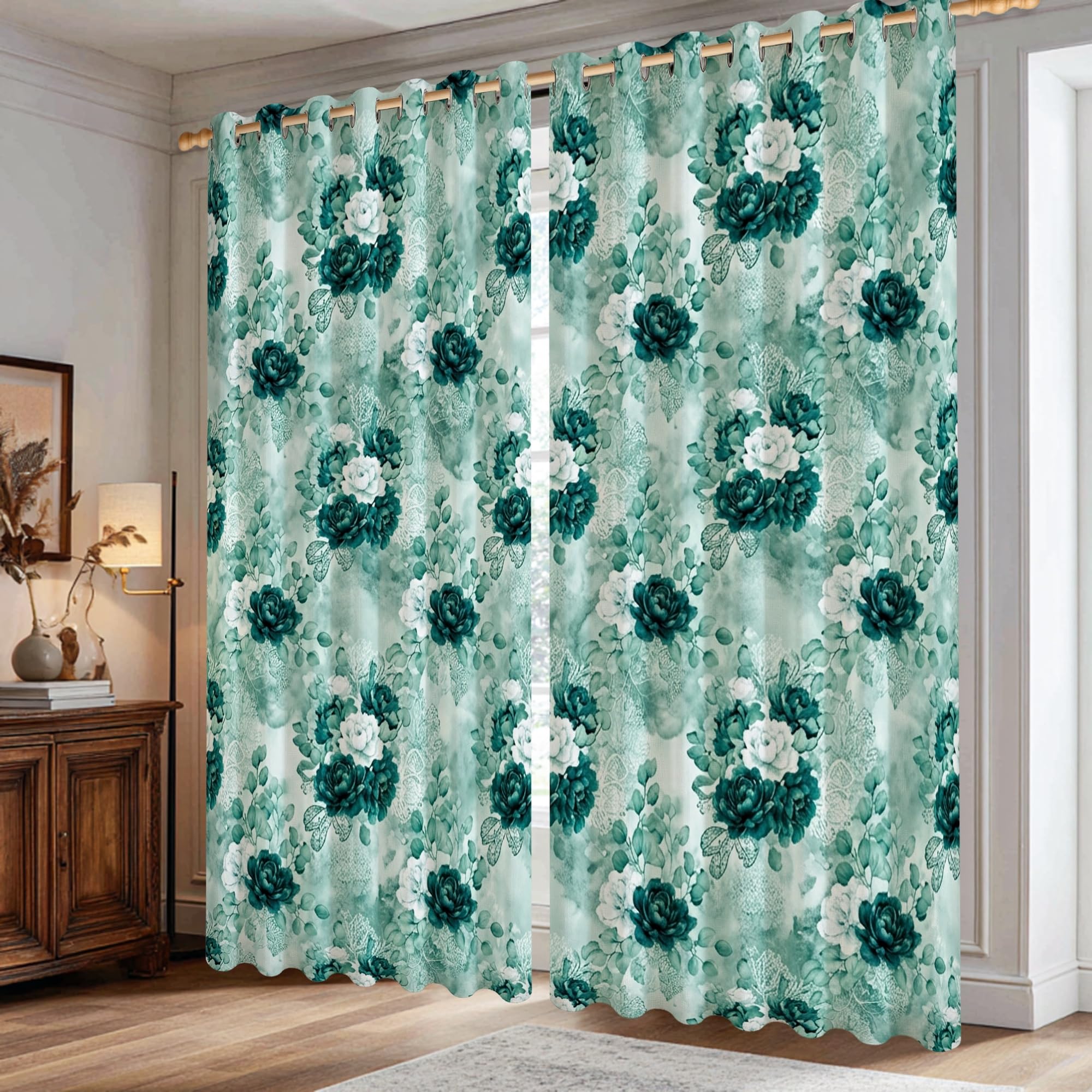 Rideaux occultants de style romantique finitions soignées pour fenêtres