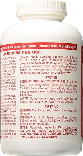 Miniatura 3 de Thrift Marketing GIDDS-TY-0400879 - Limpiador de drenaje (2 libras), color blanco