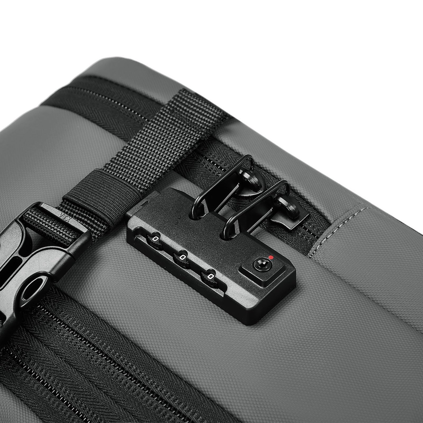 Sac à Dos de Voyage étanche et Extensible avec Airbag et Compartiment à Chaussures pour Ordinateur Portable 17 Pouces (gris foncé)