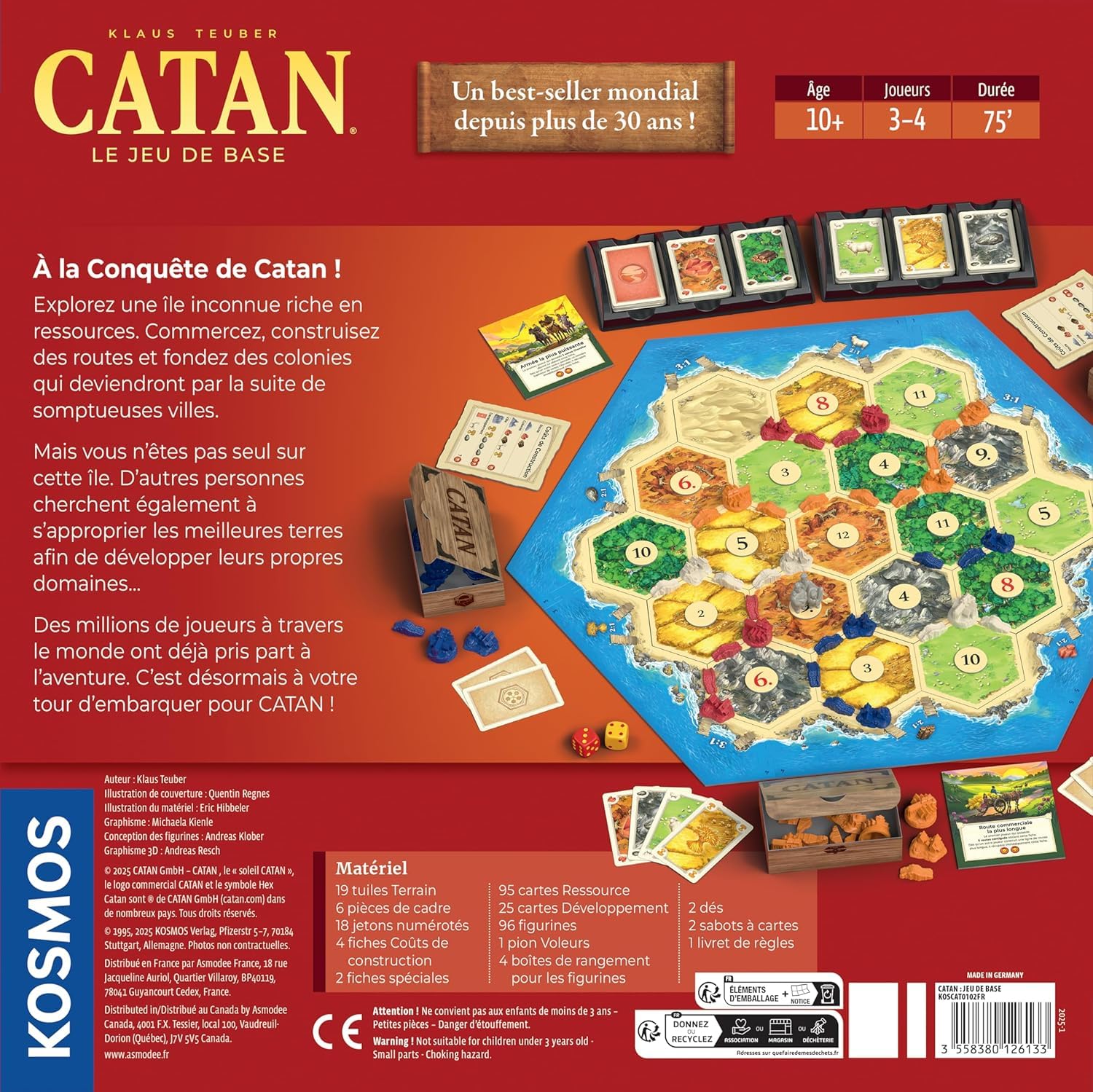 Asmodee - Catan - Kosmos - Jeu de Plateau stratégique - Jeu de Société | Famille/initié - Dès 10 Ans - 3 à 4 Joueurs - 60 à 120 Min - Version Française