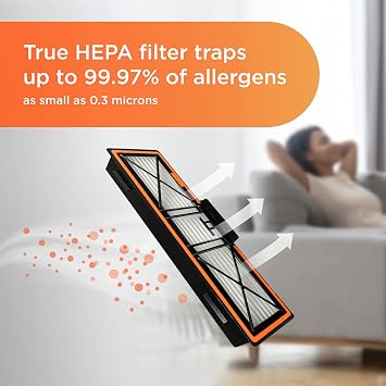 Neato Robotics Original Replacement Parts- True HEPA Filters (4-pack), developed for D10, also compatible with D9, D8, D7, D6, D4 Robot Vacuums. Max Performance.