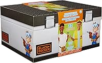 Vista 10 de BLACK+DECKER Juego de herramientas para niños, baúl de juego de simulación con caja de herramientas, chaleco de construcción y sombrero duro, juego