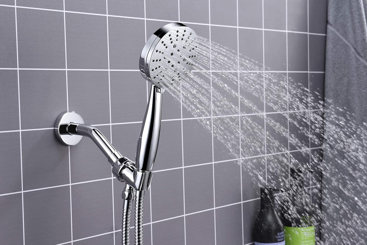 Gеt Dіѕсоunt 70% Prісе All Metal 3-Spray Hand Held Shower Head with Hose and Holder, Chrome | Select from Wide, Massage, and Mist Sprays | 1.8 GPM Low Flow Handheld Showerhead