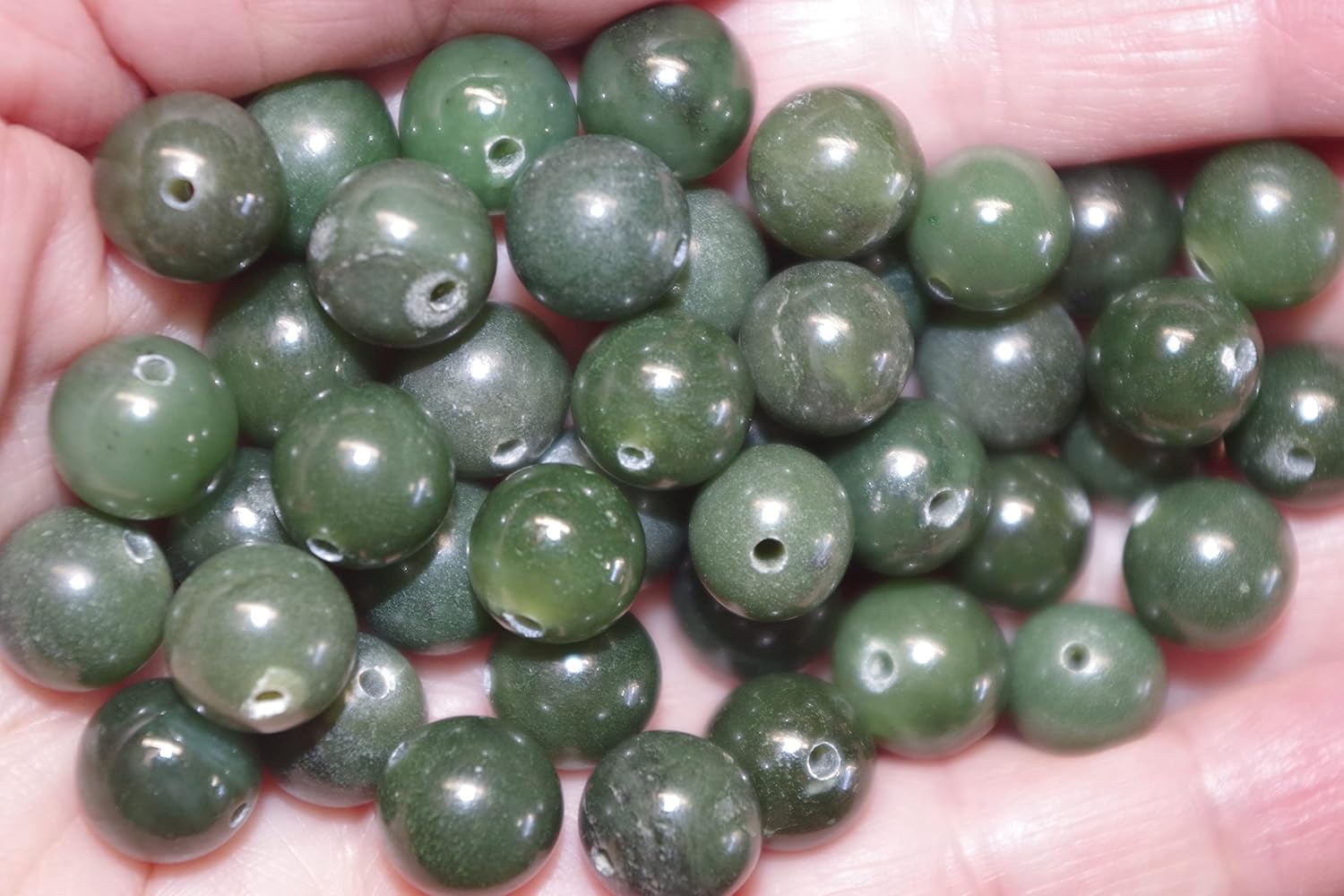 Elongated Caged Apple Green jadeite Jade W Angel Skin Coral leverback Earrings 35th Wedding Anniversary Earrings