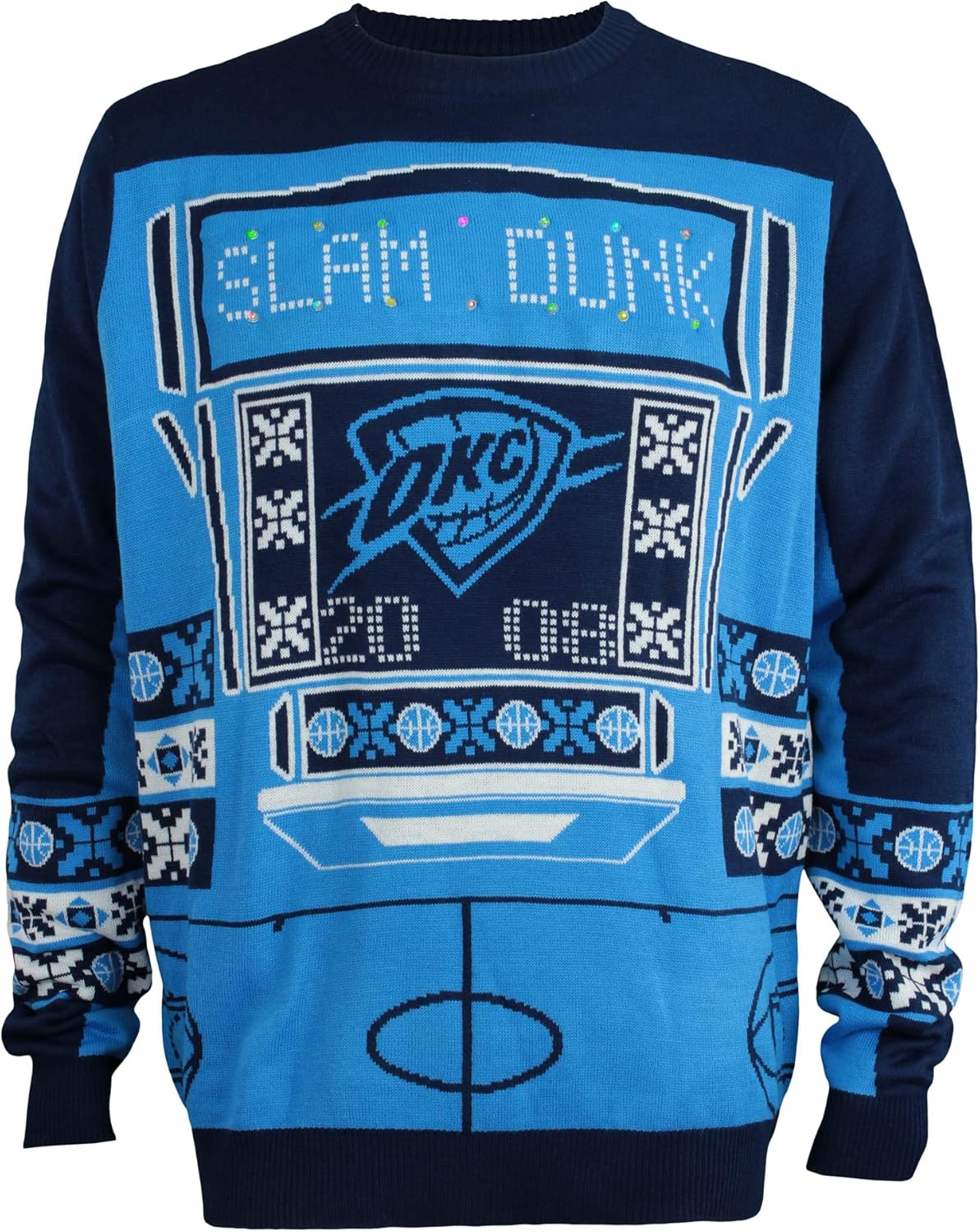 FOCO NBA Men's Light Up Ugly Sweater