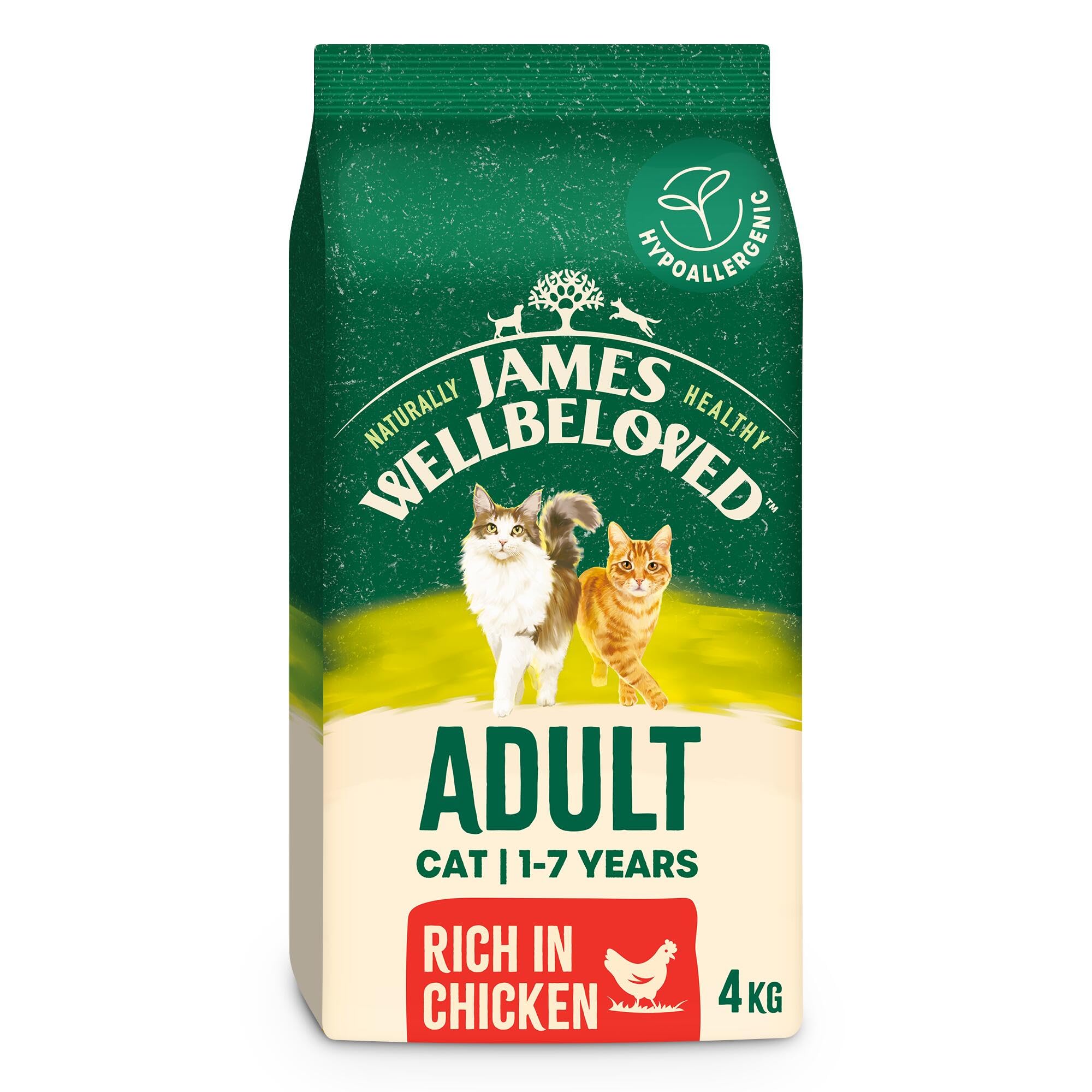 James Wellbeloved Cat Adult Hypoallergenic Dry Food Chicken 4 Kg