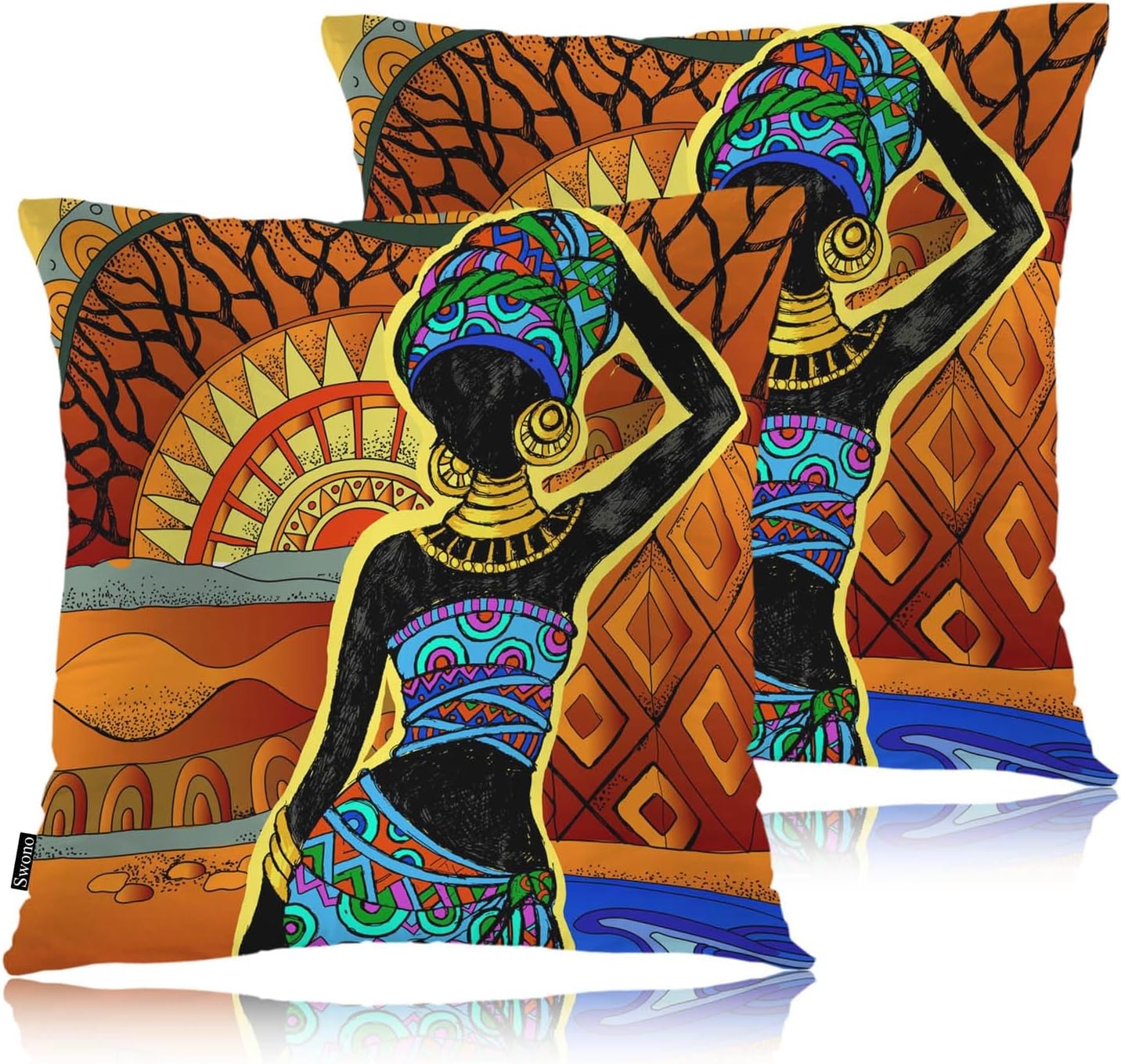 Fulani's Desire Neck Pillow | Afrocentric Travel Accessories main image 0