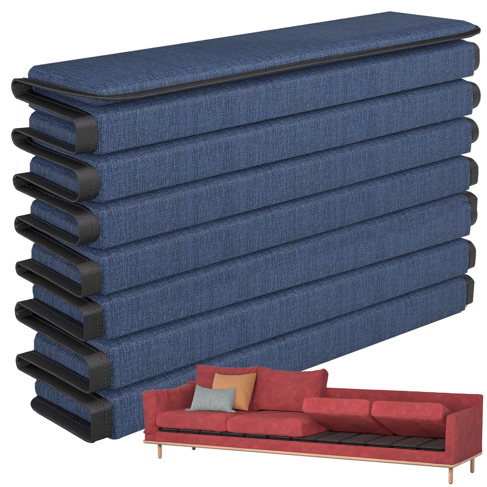 VERONLY Couch Cushion Support for Sagging Seat - (60x170CM) Wooden Sofa Support Strengthener Boards for 3 Seater, Large Sofa Rejuvenator Boards with Oxford Surface & Extra Thick Treatment.(Navy