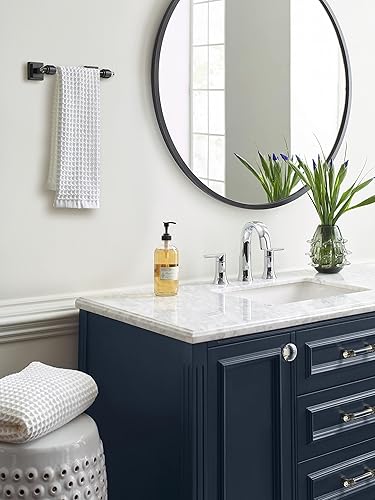 Vista 25 de Amerock BH36062CG10 - Toallero de mano Glacio de 5-7/16 pulgadas de longitud para pared de baño y cocina pequeña, accesorios de baño Transparente