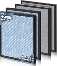2 Sets HSP001 Filter-Ersatz für HATHASPACE HSP001 Smart Luftreiniger, 4-stufige Filtration von H13 True HEPA-Filter und Aktivkohle-Vorfilter