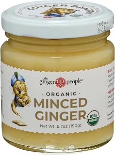The Ginger People Organic Minced Ginger, 6.7 oz - Ready-to-Use USDA Organic Ginger for Marinades, Stir-Fries & Sauces
