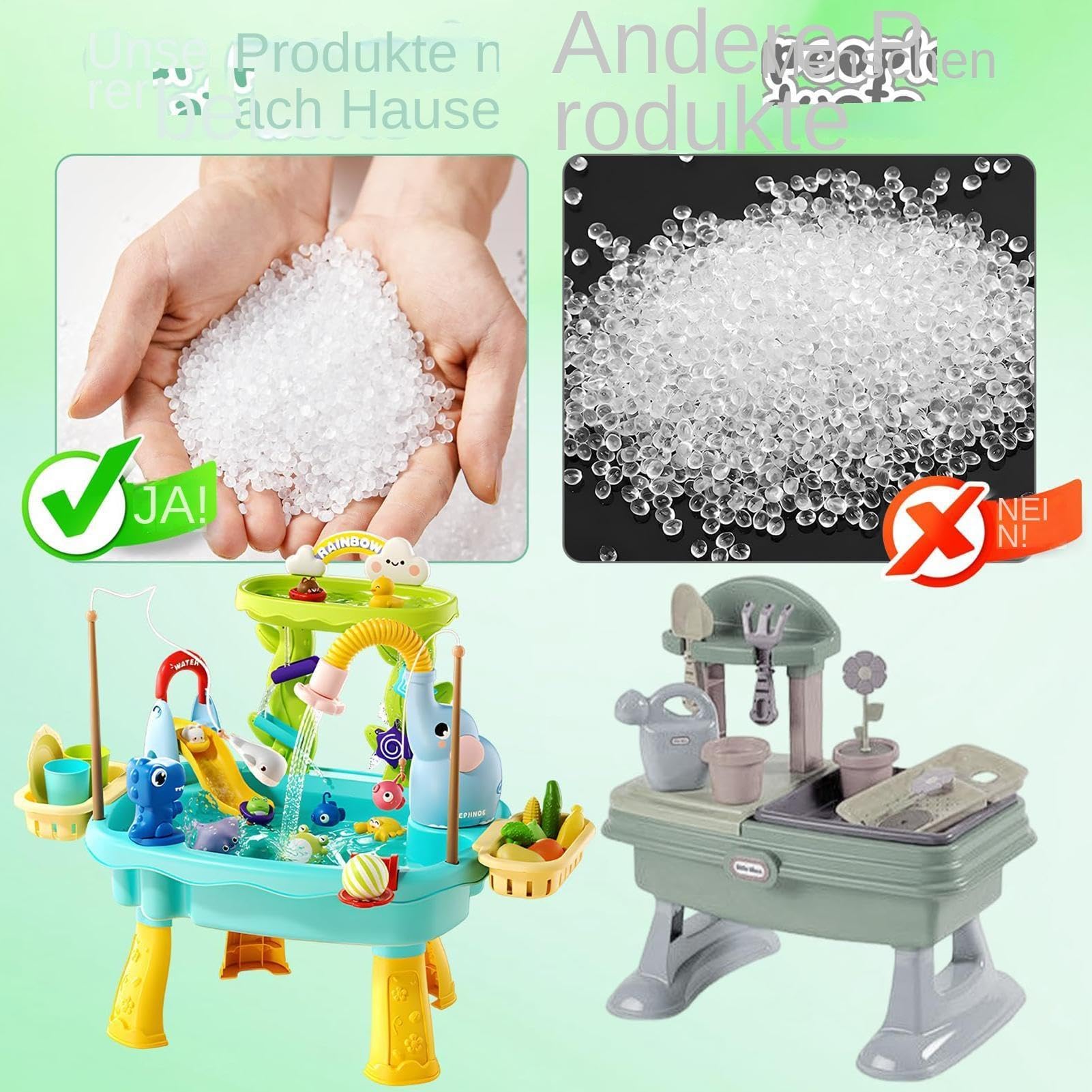 Generisch Wassertisch Sommer-Spielzeug | Sommer-Wasserspielzeug für Mädchen Garten Terrasse Balkon Camping Kindergarten Urlaub Geburtstag Geschenk Bad Spielzimmer