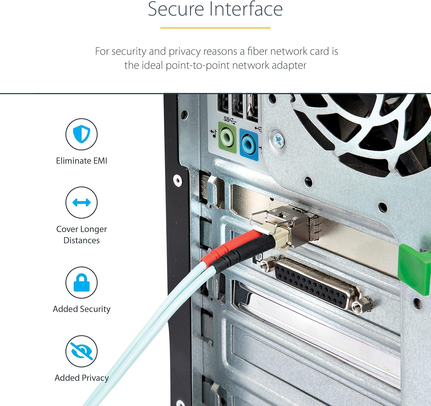 StarTech.com 10G PCIe SFP+ Card - Single SFP+ Port Network Adapter - Open SFP+ for MSA-Compliant Modules/Direct-Attach Cables - 10 Gigabit Fiber PCIe NIC - PCI Express SFP+ Network Card (PEX10GSFP)