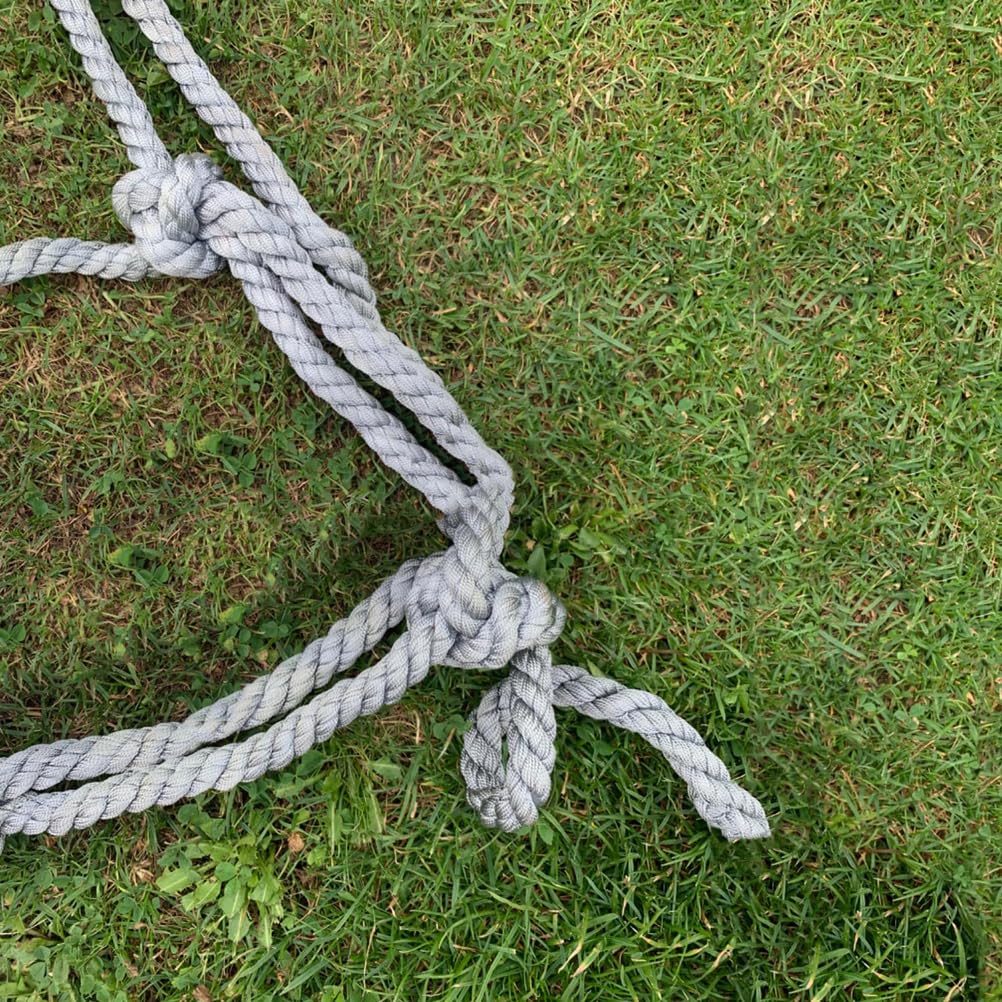 Siatka wspinaczkowa dla dzieci, 1 x 1 m, bezpieczny plac zabaw i domek na drzewie, siatka z liny, do zabawy na świeżym powietrzu, idealna dla bezpieczeństwa dzieci
