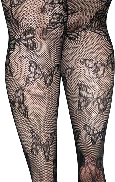 Leg Avenue Women's Plus Size Fishnets, Stretchy Net Patterned Tights for Women with Designs