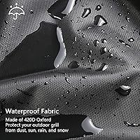 Vista 3 de Cubierta de parrilla de gas para barbacoa de 30 pulgadas para parrilla exterior, resistente al agua, resistente a los rayos UV, cubierta