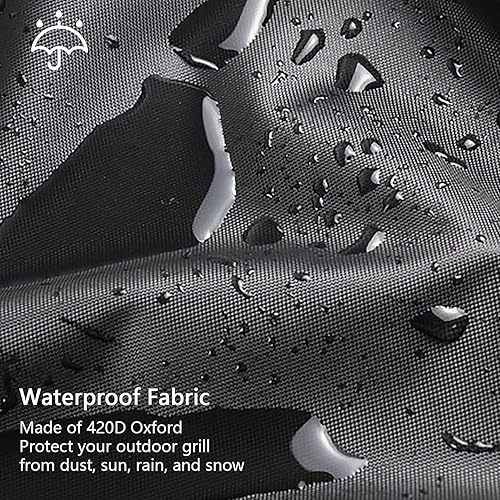Miniatura 2 de Fundas para paraguas de 7 a 9 pies, tela Oxford 420D para patio, duradera, impermeable, resistente al viento, protección resistente a los rayos UV,