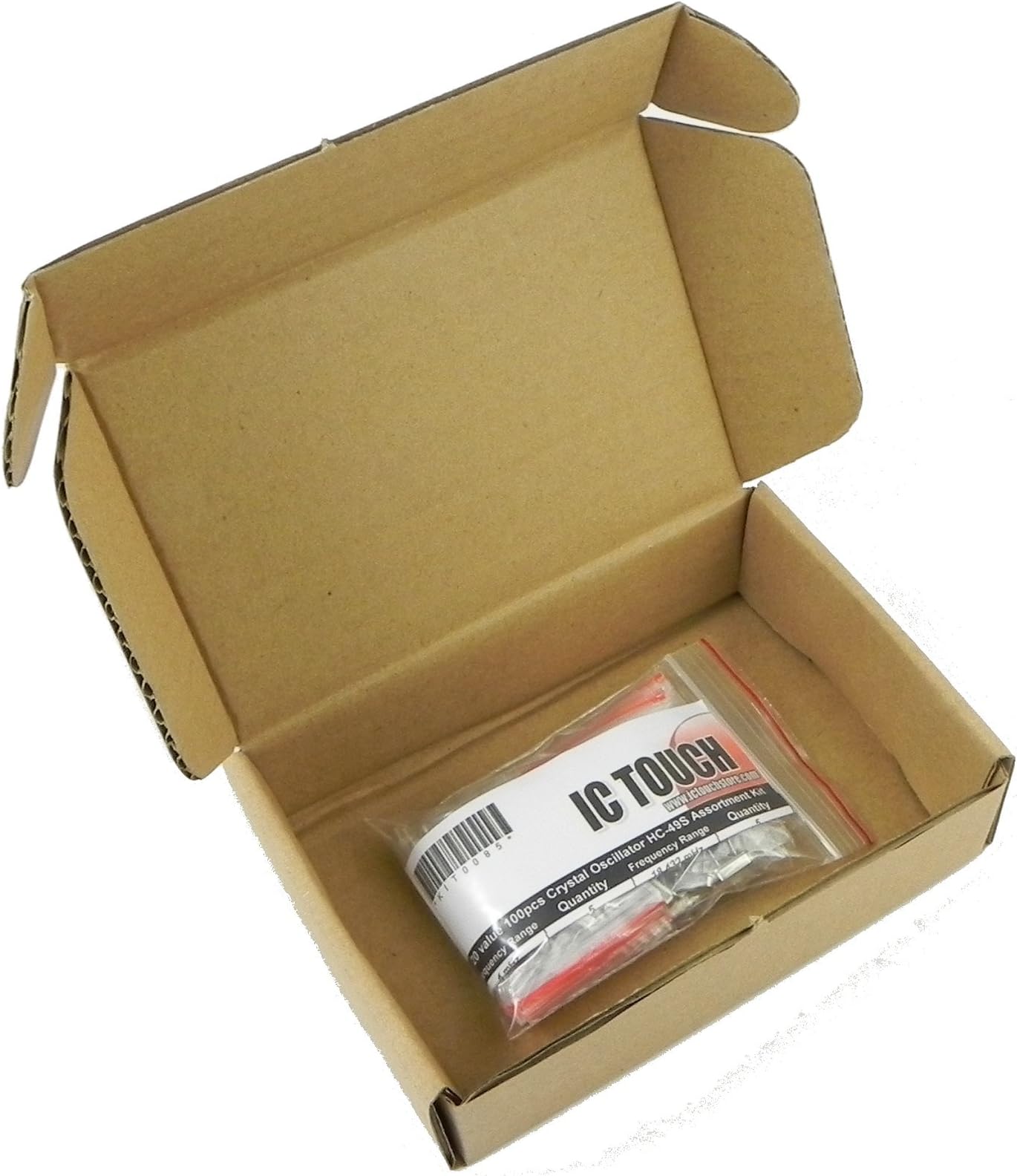Ictouch 20value 100pcs Crystal Oscillator HC-49S Assortment Kit KIT0085