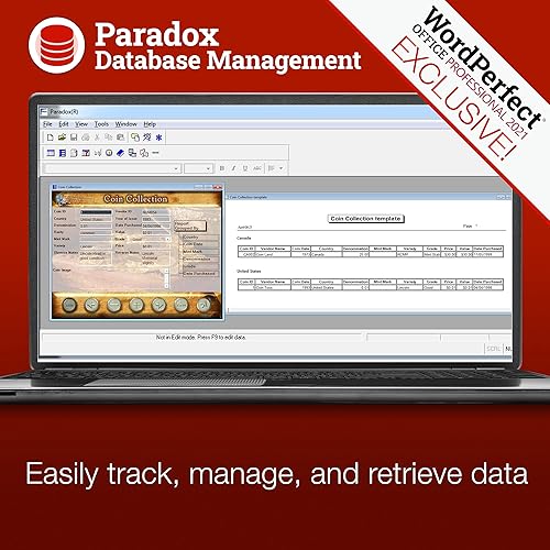 Miniatura 5 de Corel WordPerfect Office Professional 2021  Paquete de oficina de procesador de texto, hojas de cálculo, presentación y software de gestión de base
