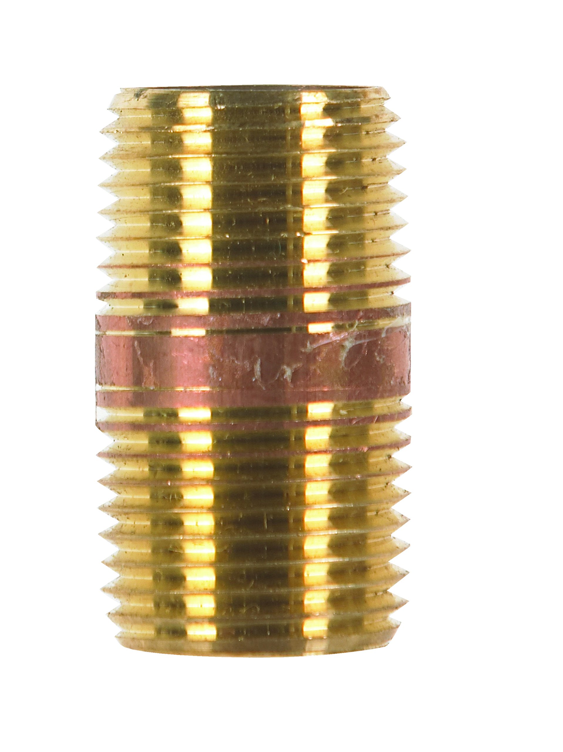 JMF Nipple 1/2" X 1-1/2" Red Brass Bulk