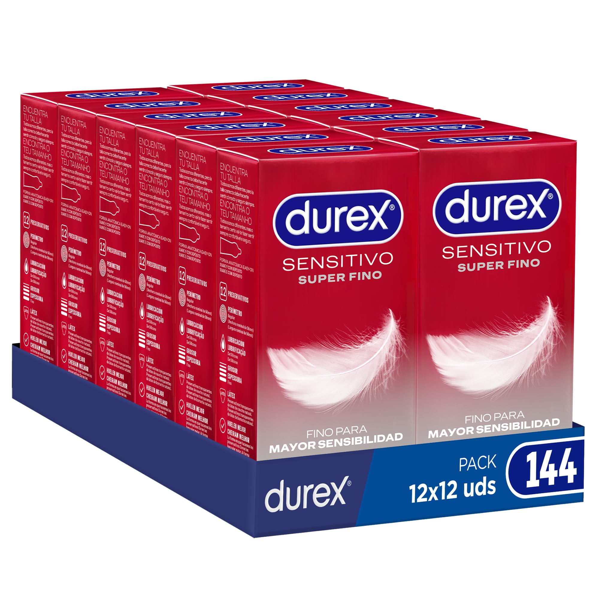 Durex SENSITIVO SUAVE 144 pezzi