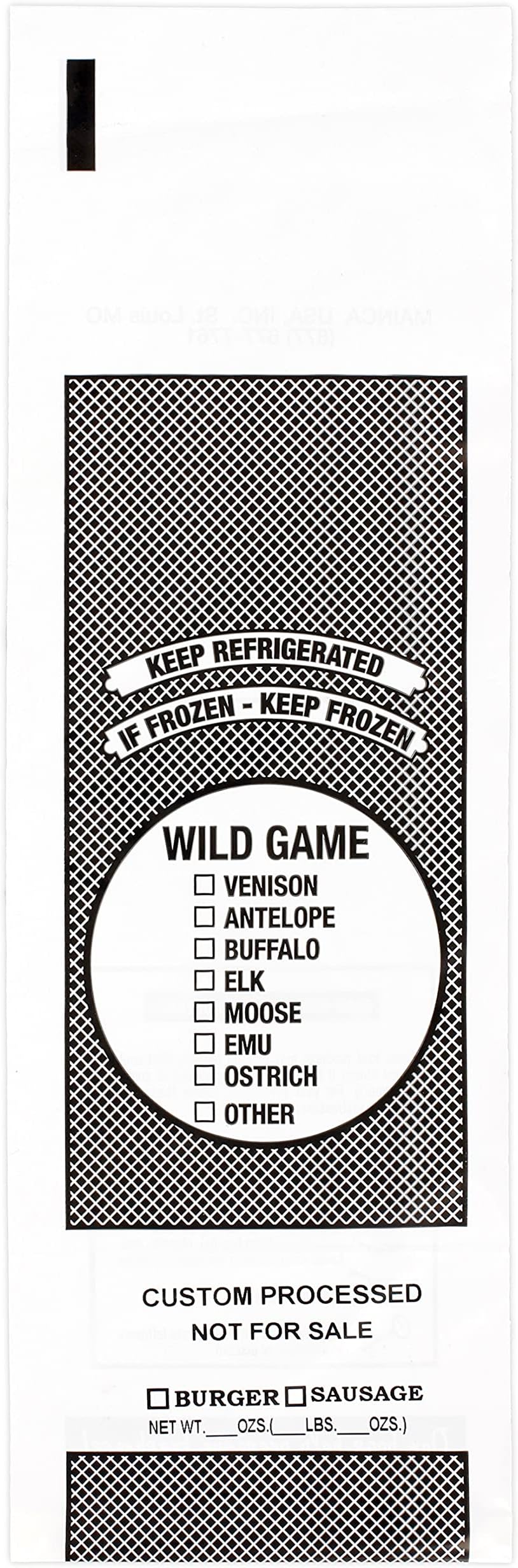 [50 pk] Extra Strong, 2X Thick Wild Game Bags for Freezer