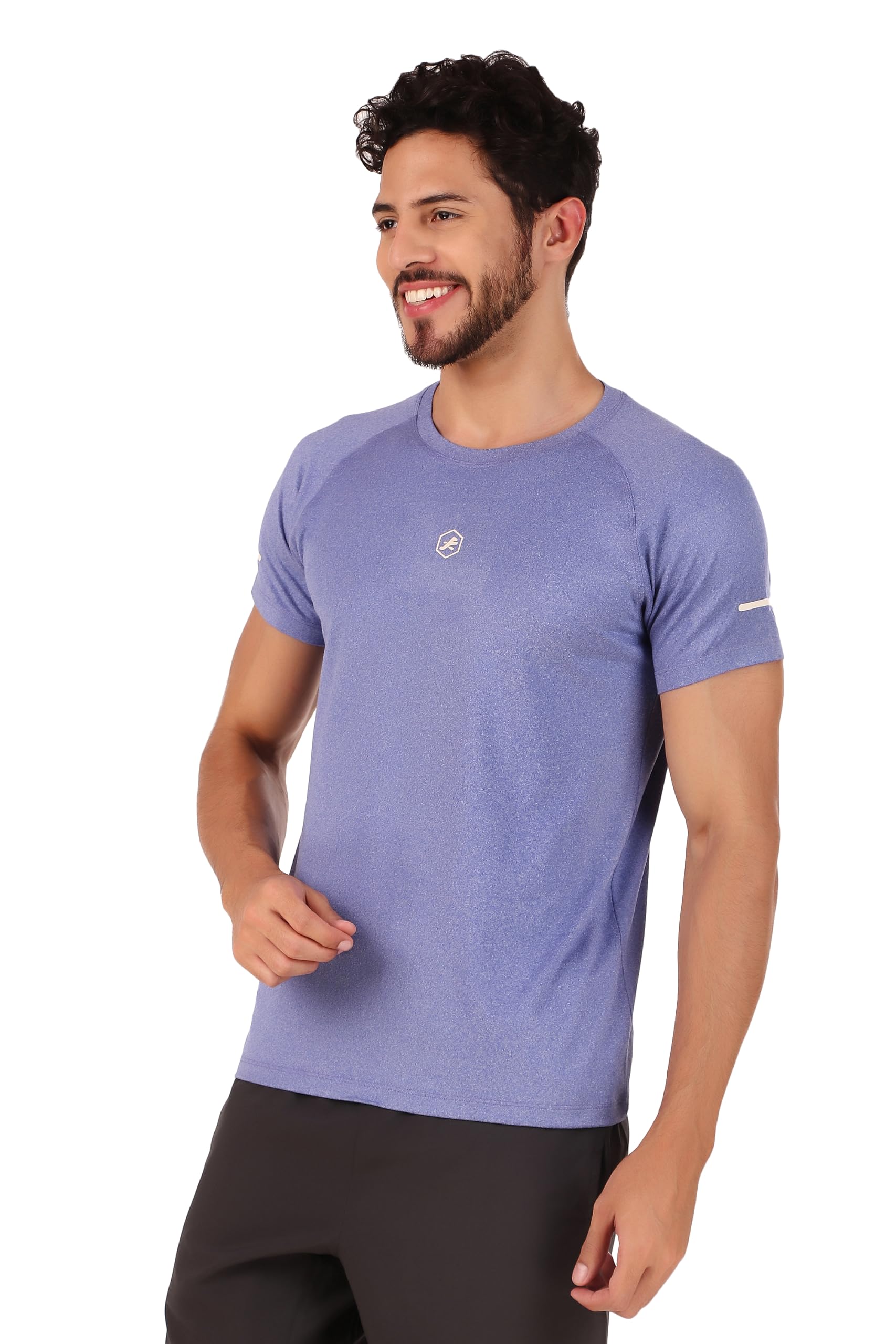 redesign apparels Men's Round Neck Dry Fit Gym Sports T-Shirt-picture-4