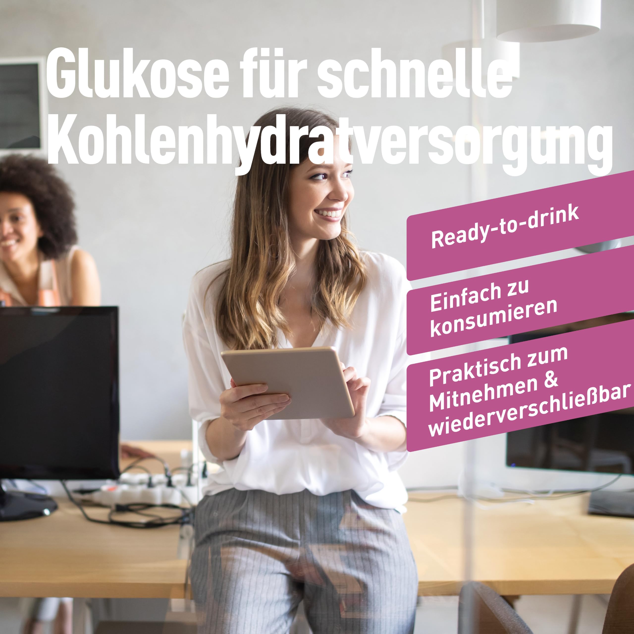 Dextro Energy Dextrose Drink Blackcurrant Flavour - 16x50ml (16er Pack) - Flüssiger Traubenzucker, 18g Glukosezufuhr, 24g Kohlenhydrate, ohne Fruktose, für Unterwegs, Sport & Alltag