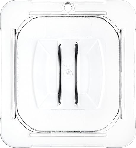 Miniatura 15 de Carlisle FoodService Products Storplus - Tapa universal para sartén de alimentos de tamaño 1/6 con mango moldeado para catering, bufés y