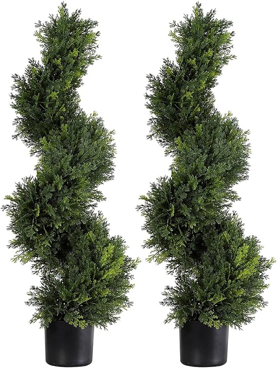 Armada Topiary Trees Artificial Faux Fakes Spiral Plant