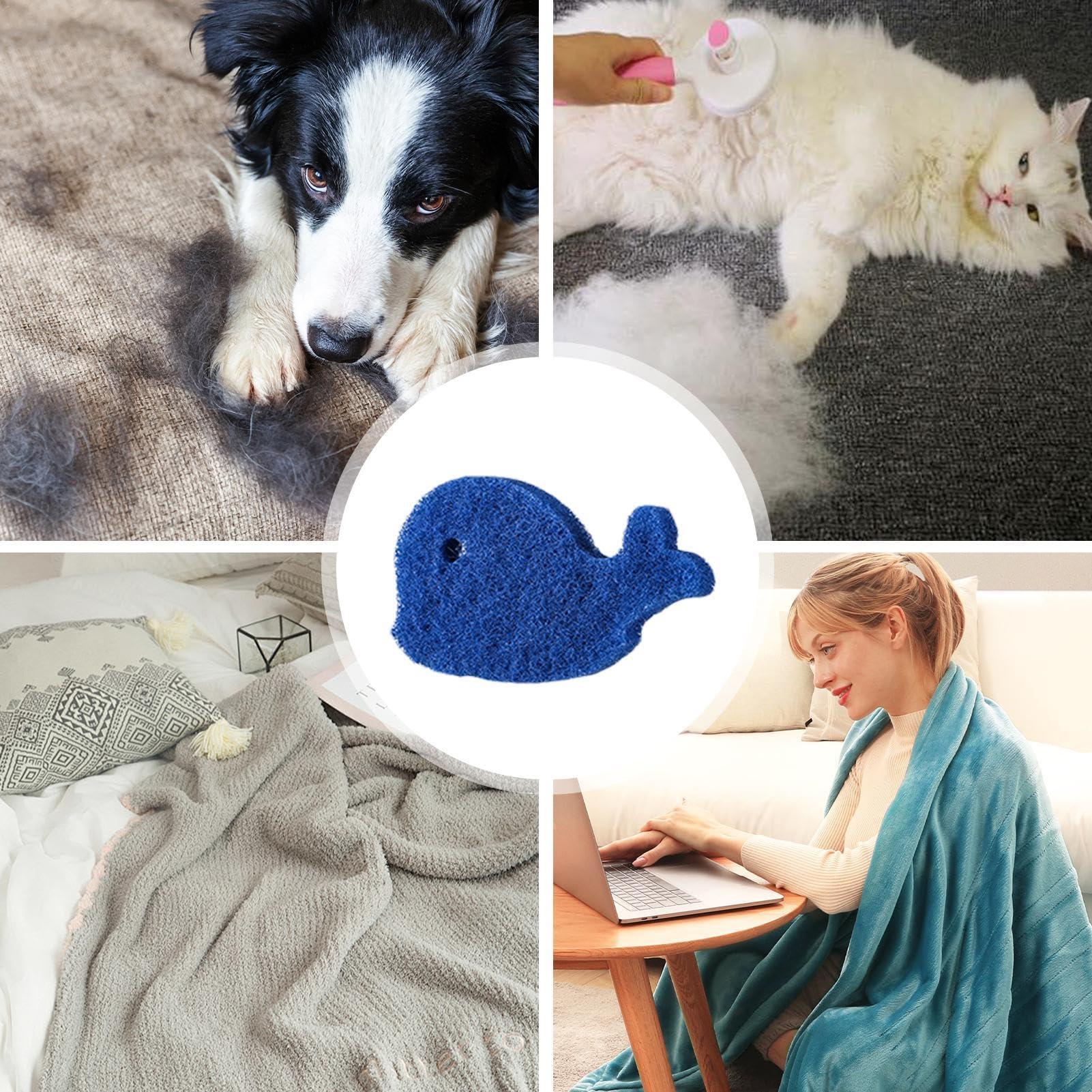 Épilateur à Poils D'animaux Pour Lave-linge Réutilisable - Attrape-peluches Chat/chien - Neuf