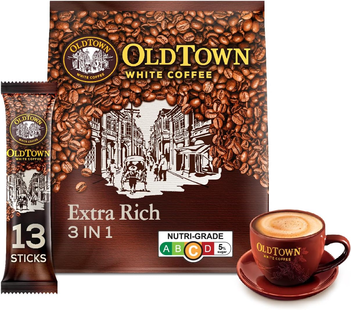 White Coffee Extra Rich (35g x 15 sticks) (6 Pack)