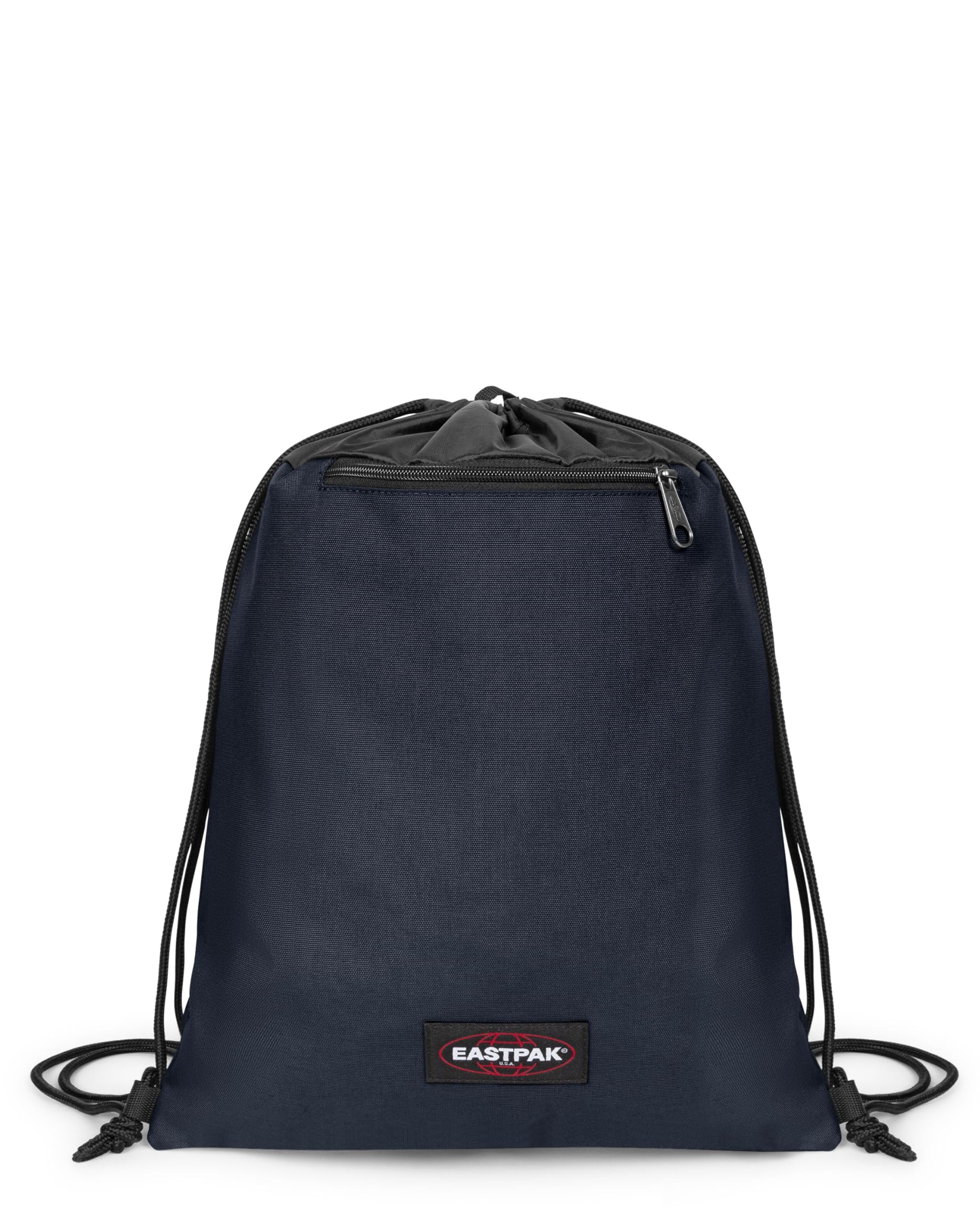 Eastpak JYMLER Drawstring Gym Bag – Lightweight Sports Sack with Zipped Front Pocket and Water-Repellent Fabric, 15 L - Ultra Marine