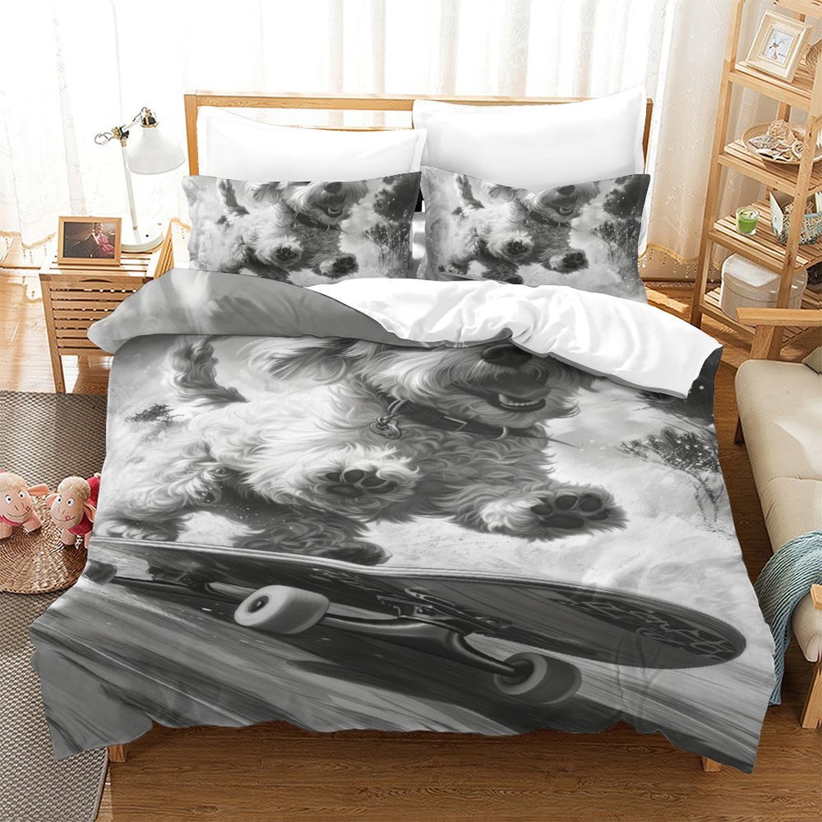 Linge de lit Yorkshire 140x200 anti-plis et facile à laver pour lit simple