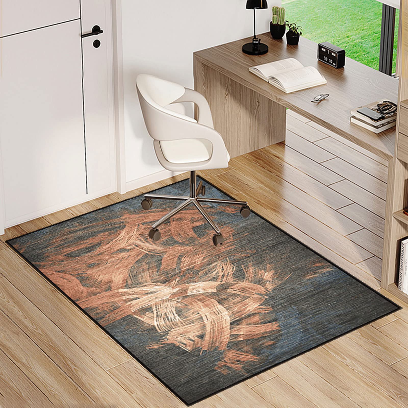 Single tree forest Chair Mat For Carpeted Floor For Office Chair Floor Mat Anti Slip Multi-Purpose Protector Chair Carpet For Home And Office — image 1