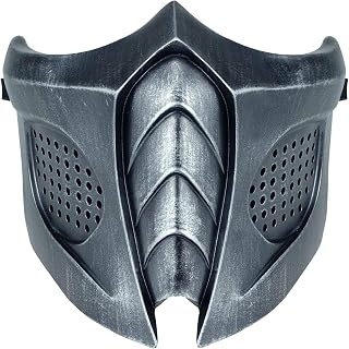 MK Game Mask, Jade/Sub-Zero/Kabal/Saibot/Scorpion/Smoke Resin Mask For Halloween Costume Accessory (Smoke X)