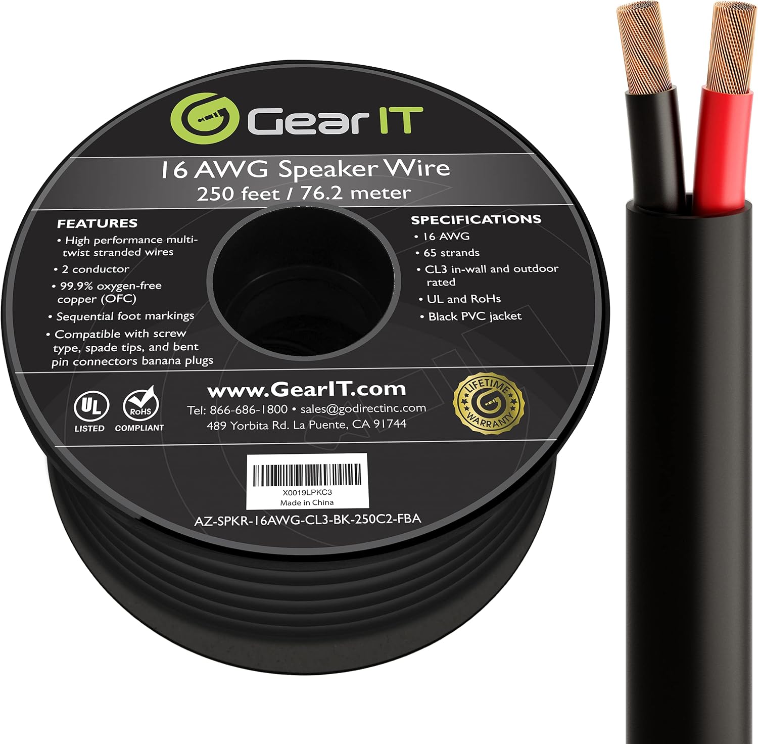Buy 16 AWG CL3 OFC Outdoor Speaker Wire 