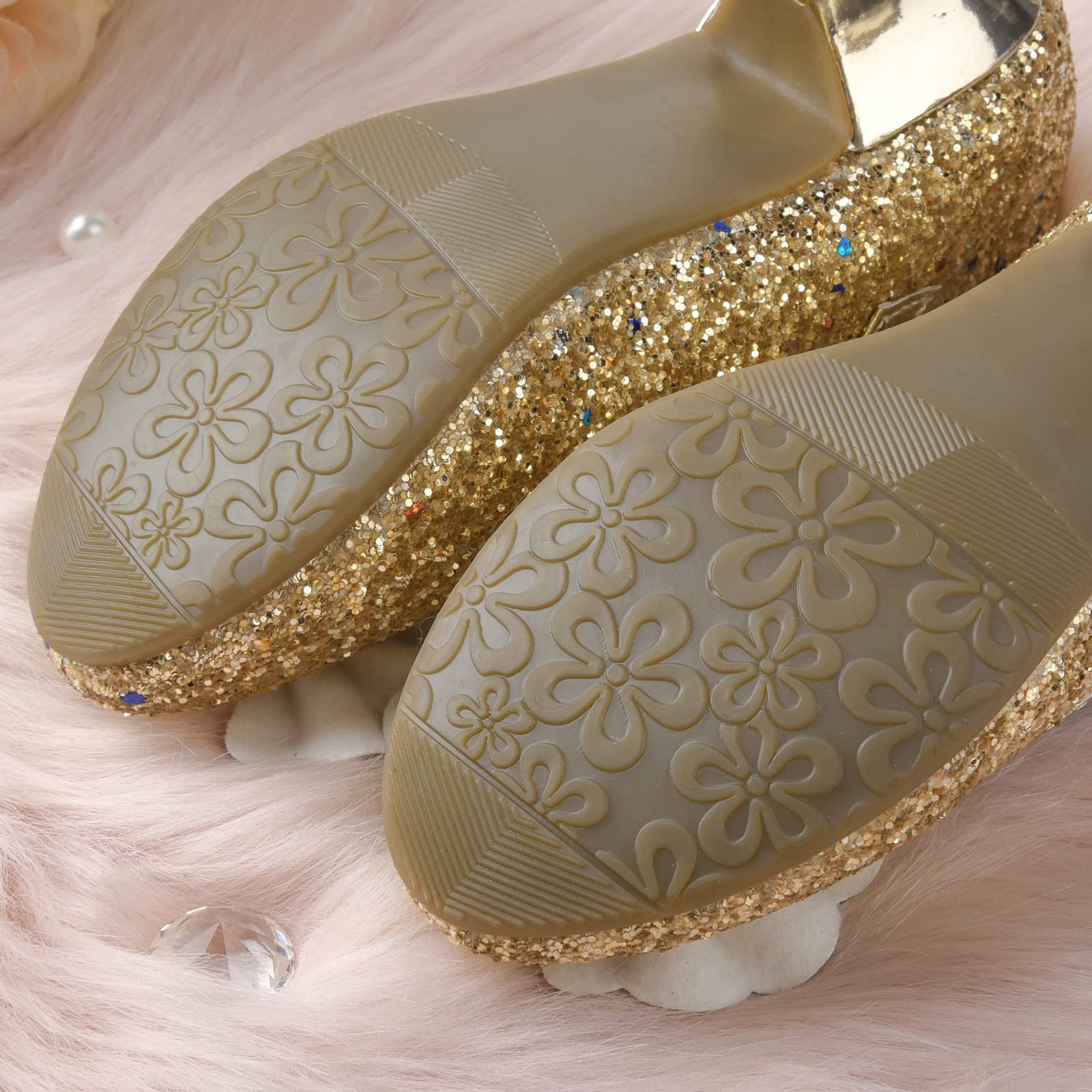 JerrisApparel Zapatos de Vestir Princesa para Niñas Mary Janes Boda Cumpleaños Fiesta